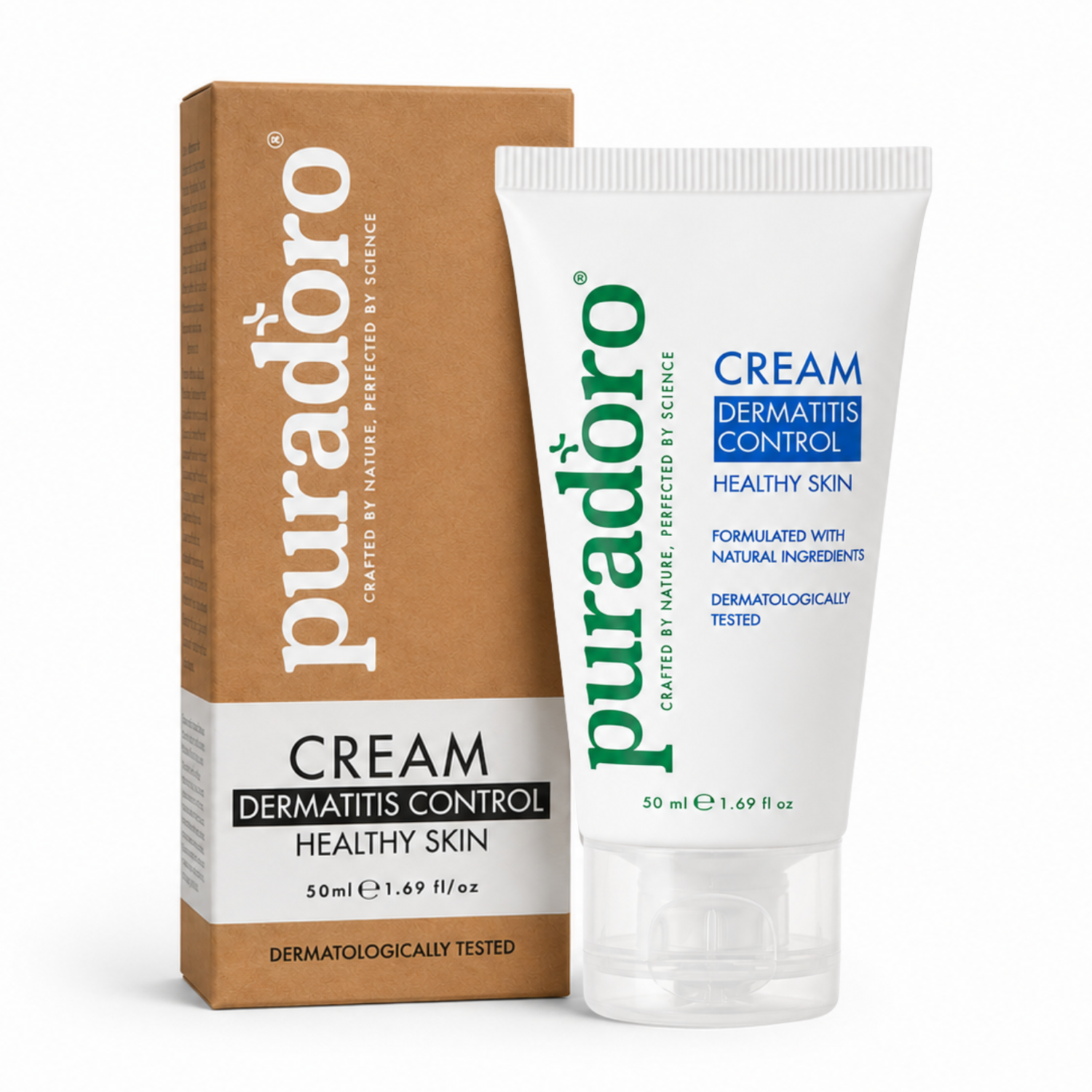 dermatitis cream puradoro Dermatitis & Gesunde Haut Creme – Lindert Juckreiz, Rötung und Schuppenbildung 50ml – Bild 1
